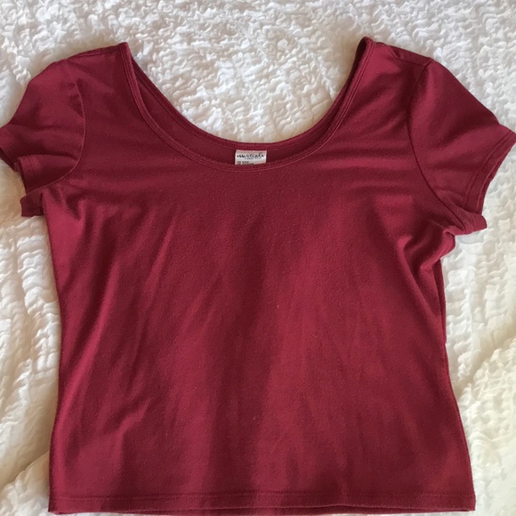Maroon Crop Top - Picture 1 of 2